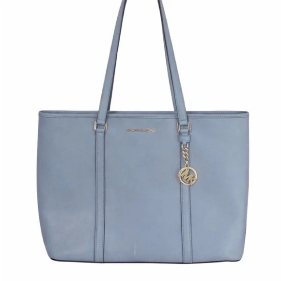 LAST CHANCE❗️ Michael Kors Light Blue Tote - Picture 1 of 9